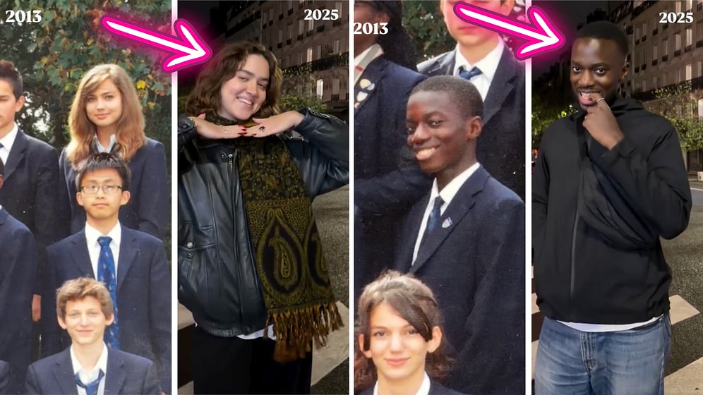 Friends Reunited After Years to Travel Through Time with Old Photos