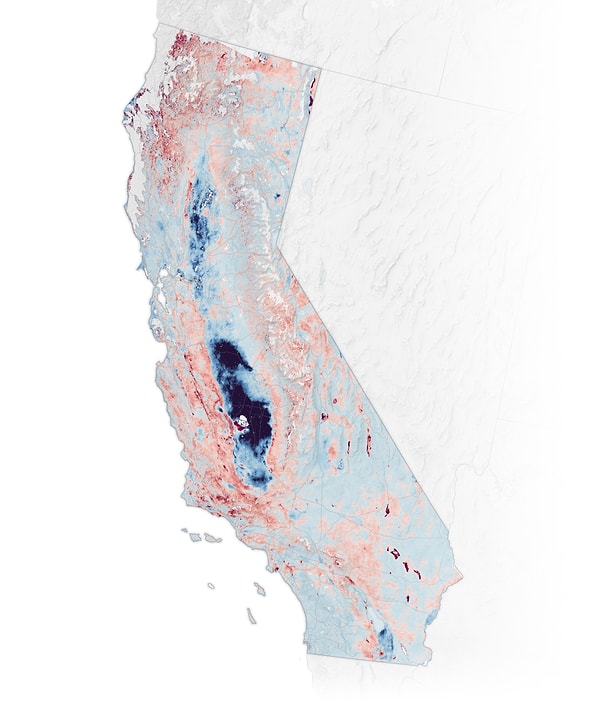 NASA ve NOAA'nın Kaliforniya kıyıları üzerine yaptığı analizler çarpıcı sonuçlar verdi.