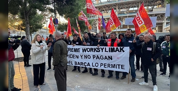 79 kaçak işçi sebebiyle Barcelona para cezası aldı, işçiler Türkiye'ye gönderildi.