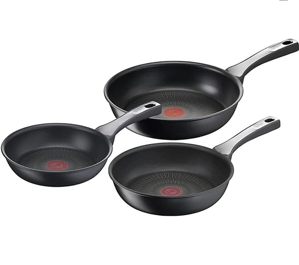 Tefal Titanyum 6X UnlimitedOne İndüksiyon Tabanlı 3'lü Tava Seti