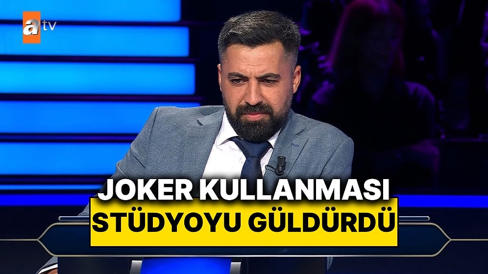 Milyoner’e Katılan Bir Yarışmacının Daha İkinci Soruda Kullandığı Joker Stüdyoyu Güldürdü
