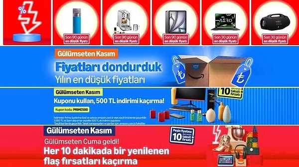 Amazon Gülümseten Kasım İndirimleri'nde Bugün Neler Var?