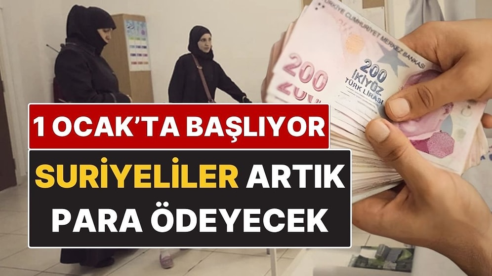 Suriyeliler Faydalanıyordu: 1 Ocak’tan İtibaren Artık Para Ödeyecekler