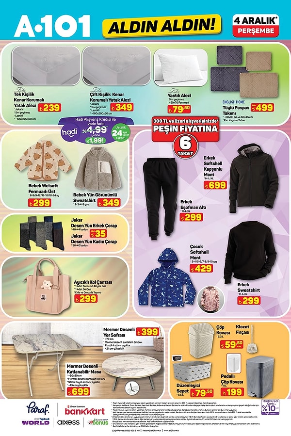 Çift Kişilik Yatak Korumalı Yatak Alezi 349 TL