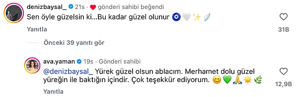 Dizide annesine hayat veren Deniz Baysal, Ava Yaman’ı bu sözlerle övdü. 👇