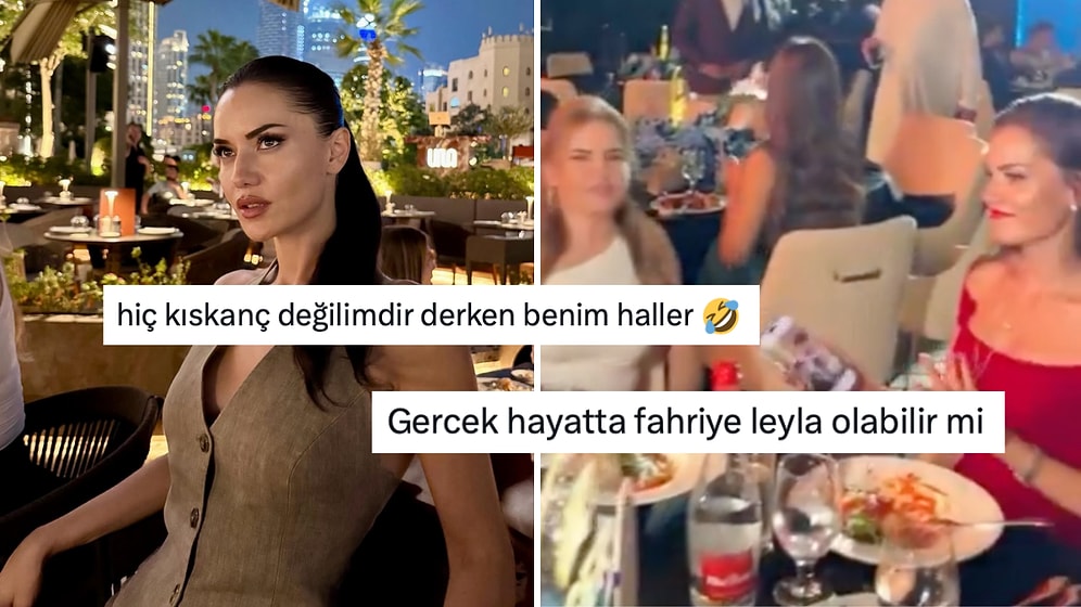 Fahriye Evcen'in Katıldığı Etkinlikte Telefonundan Kocası Burak Özçivit'i Gösterdiği İddiası X'te Dile Düştü