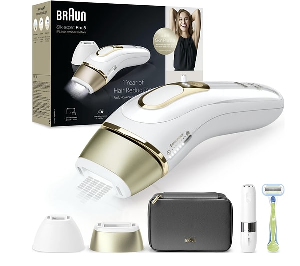 Tüylerini sürekli almaktan sıkılan herkesin bu hafta favorisi olan Braun IPL Silk·expert Pro 5, evde tüy alma rutinini ciddi anlamda kolaylaştıran bir cihaz.