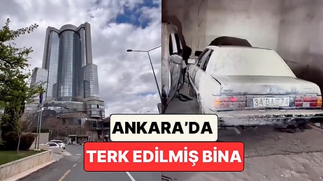 Ankara'da Bir Grup Genç Terk Edilmiş Bir Otel Binasına Girerek İçerde Bırakılanları Kaydetti