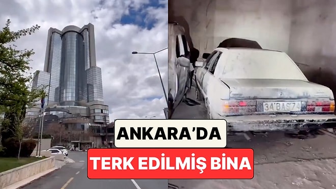 Ankara'da Bir Grup Genç Terk Edilmiş Bir Otel Binasına Girerek İçerde Bırakılanları Kaydetti