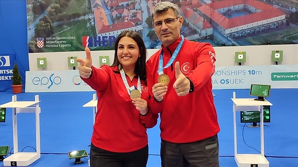 Yusuf Dikeç-Şevval İlayda Tarhan ikilisi, Avrupa şampiyonluğuna ulaştı.