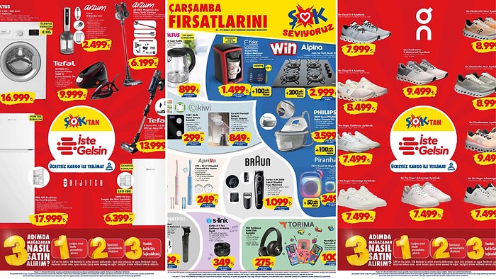 ŞOK'a Tefal Şarjlı Dikey Süpürge Geliyor! 3 Aralık 2025 ŞOK Aktüel Ürünler Kataloğu