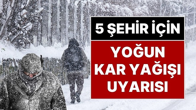 2 Aralık Salı Hava Durumu: Kar Yağışı Türkiye’ye Geldi! Meteoroloji İki Bölge İçin Kar Yağışı Uyarısı Yaptı