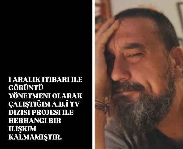 Şimdiyse görüntü yönetmeni Burak Kanbir’in de projeden ayrıldığı ortaya çıktı.