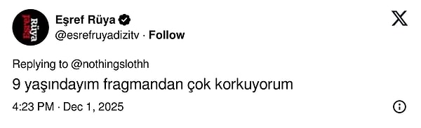 Admin de gerçekten bomba gibi bir etki bırakan fragman için aynı yorumu yaptı 😅