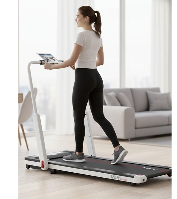 Voit Trendfit Geniş Yürüyüş Alanı ve Darbe Emici Zeminli Katlanabilir Koşu Bandı