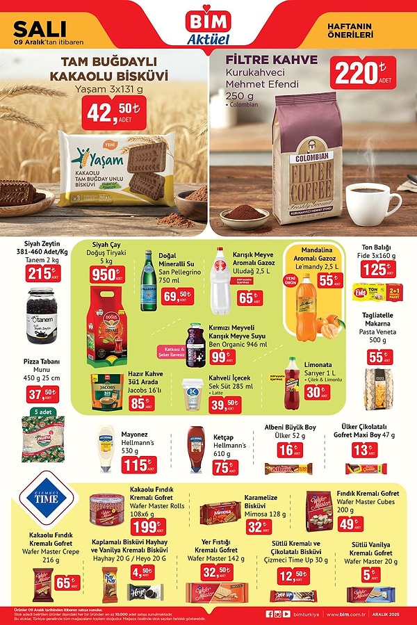 Kurukahveci Mehmet Efendi Filtre Kahve Colombian 250 gr 220 TL