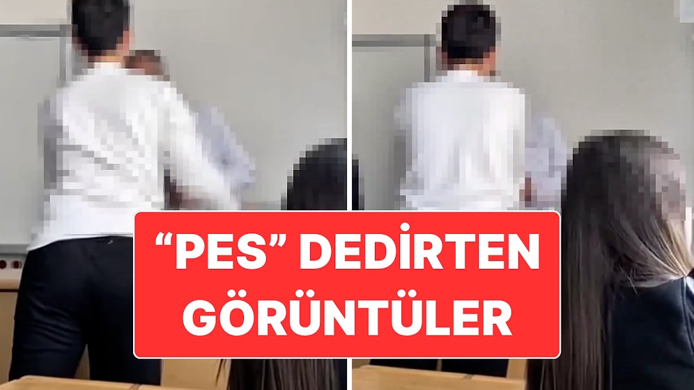 Öğretmene Zor Anlar Yaşattılar: Ankara’da Bir Lisede Çekilen Görüntüler “Pes” Dedirtti