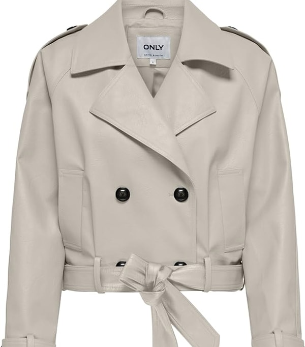 ONLY ONLVERA Faux Leather Short Jacket