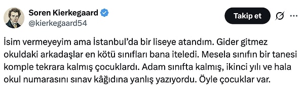 Bir öğretmenin de konu üzerine yaptığı paylaşım viral oldu. Paylaşım şöyle;