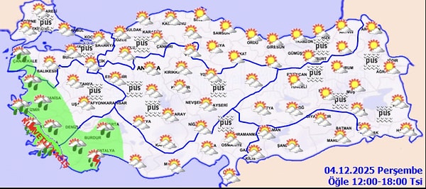 4 Aralık hava durumu: Bugün hava nasıl?
