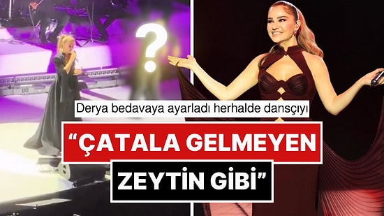 Derya Bedavacı'nın Arkasında Kendini Kaybetmiş Gibi Abartılı Hareketler Yapan Dansçı Alay Konusu Oldu!