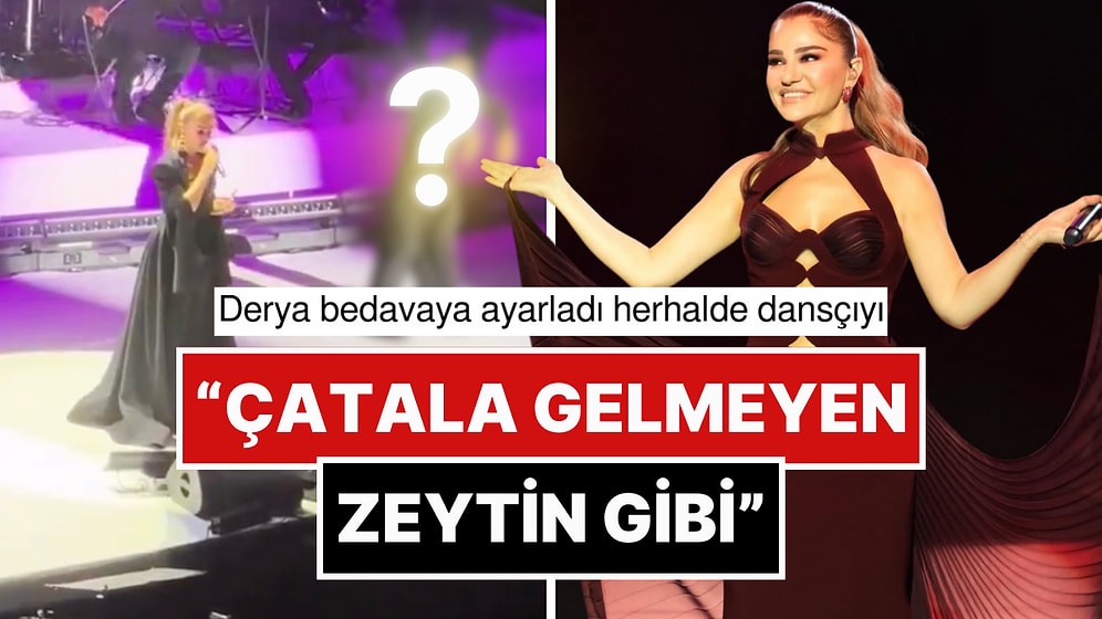 Derya Bedavacı'nın Arkasında Kendini Kaybetmiş Gibi Abartılı Hareketler Yapan Dansçı Alay Konusu Oldu!