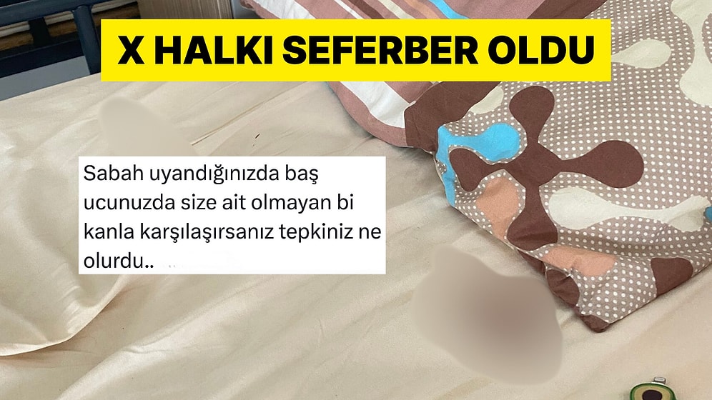 Bir Öğrencinin Kaldığı Yurt Odasındaki Çarşafta Gördüğü Gizemli Kan Lekesi Olay Oldu