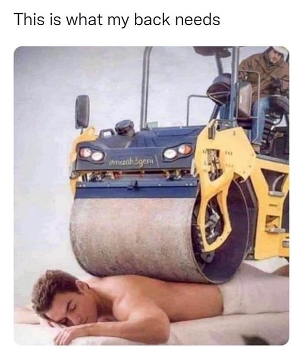 Sırtımın ihtiyaç duyduğu...