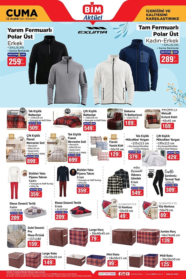 Yarım Fermuarlı Polar Üst 259 TL