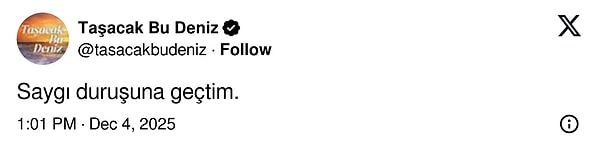 Taşacak Bu Deniz’den de yorum geldi 👇