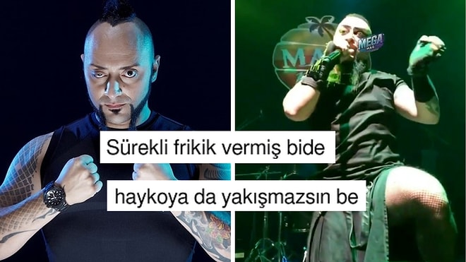 Hayko Cepkin'in Sahnede Tercih Ettiği File Çorap Kombini Dillere Fena Düştü
