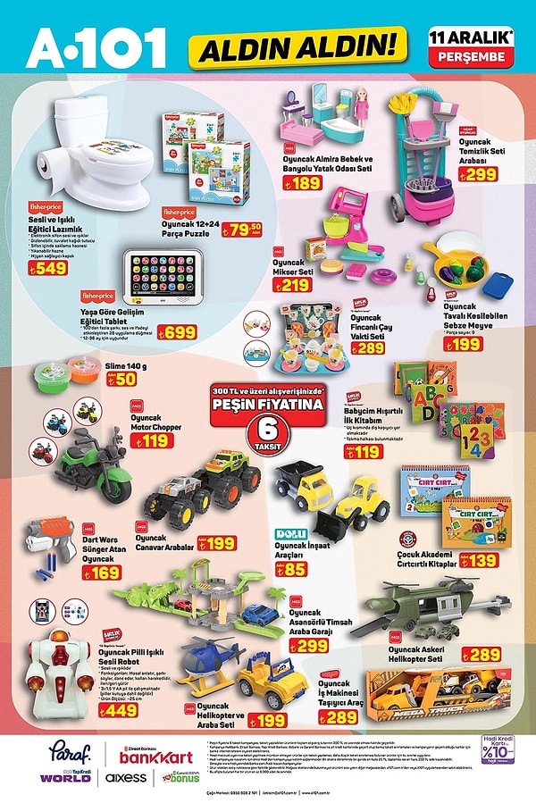 Fisher Price Sesli ve Işıklı Eğitici Lazımlık 549 TL