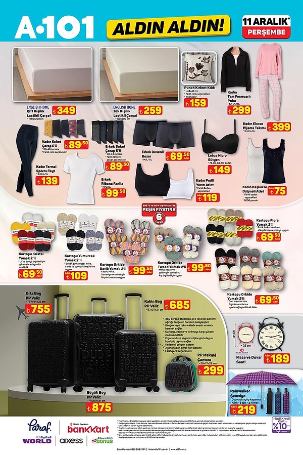 English Home Çift Kişilik Lastikli Çarşaf 349 TL