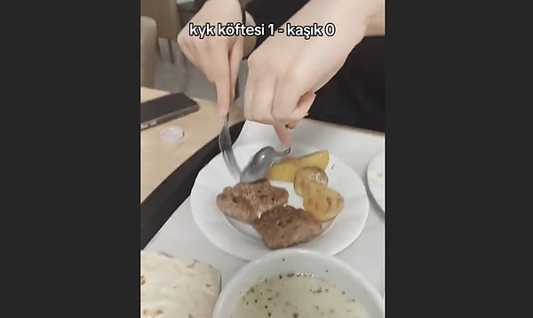 Benzer bir görüntü de bir yurttan geldi.