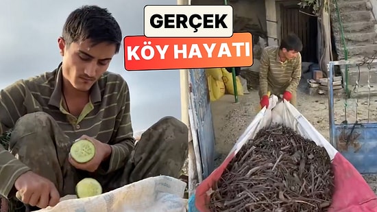 İşte Gerçek Köy Hayatı: Yörük Oğlan İsimli İçerik Üreticisi Köyde Bir Gün İçinde Yaptığı İşleri Paylaştı
