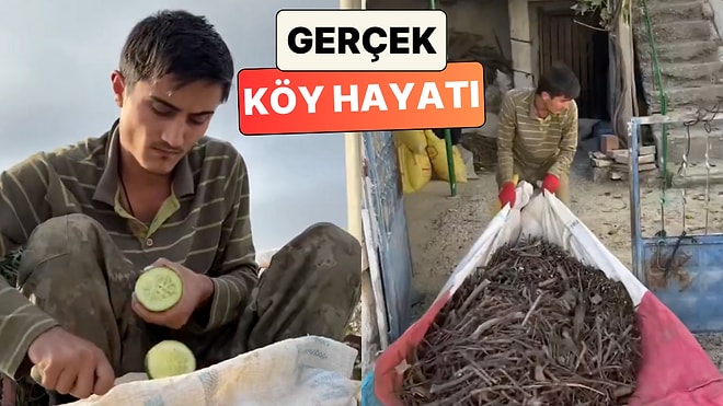İşte Gerçek Köy Hayatı: Yörük Oğlan İsimli İçerik Üreticisi Köyde Bir Gün İçinde Yaptığı İşleri Paylaştı