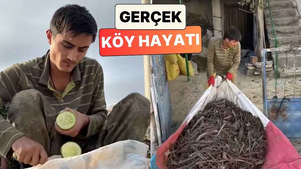 İşte Gerçek Köy Hayatı: Yörük Oğlan İsimli İçerik Üreticisi Köyde Bir Gün İçinde Yaptığı İşleri Paylaştı