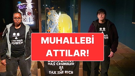 İngiltere’nin Simgelerinden Kraliyet Tacına Muhallebili Saldırı Düzenlendi