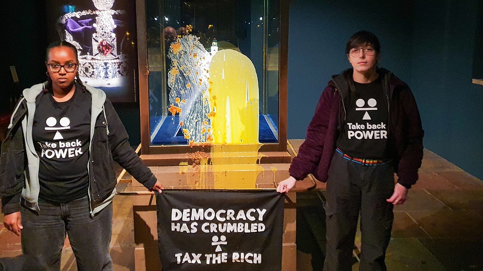 Custard Attack on the Royal Crown in the UK