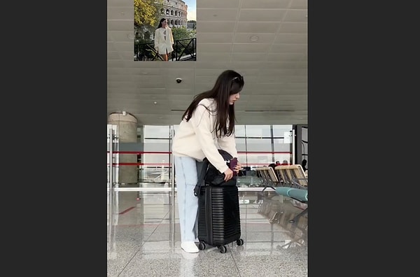 Sosyal medya için seyahat etmek.