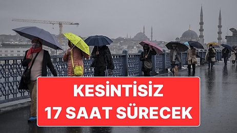 İstanbul’da Kesintisiz 17 Saat Sürecek Yağmur: Valilik ve AKOM Uyarıda Bulunmuştu