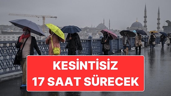 İstanbul’da Kesintisiz 17 Saat Sürecek Yağmur: Valilik ve AKOM Uyarıda Bulunmuştu