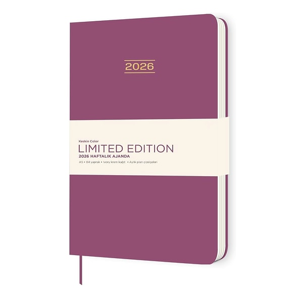 Keskin 2026-A5 Ciltli Limited Edition Haftalık Ajanda