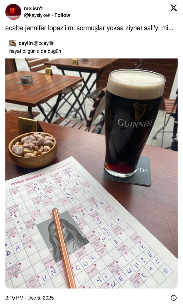 Kalem tam yerine denk gelmiş. Bulmacanın sahibi aydınlatsın.