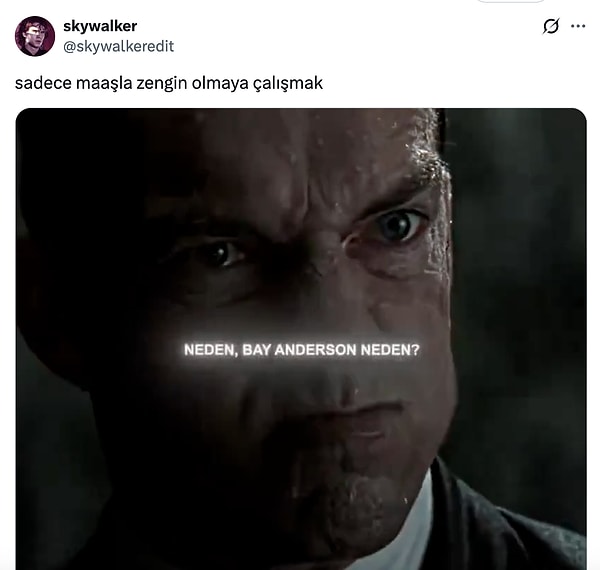 Sahne dünyaca ünlü Matrix serisinden bir kesitti.