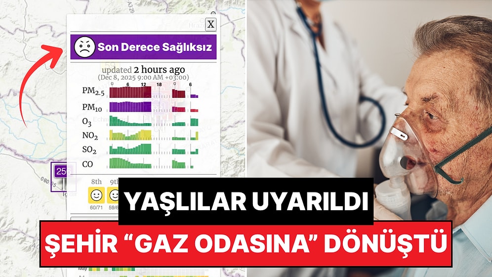 Yaşlılar ve Çocuklar İçin 'Dışarı Çıkmayın' Uyarısı: Türkiye'nin En Kirli Havası Bu Şehrimizde!