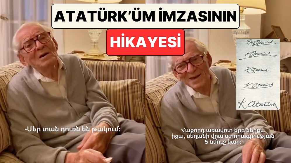 Atatürk'ün İmzasını Hazırlayan Hagop Çerçiyan'ın Oğlu O Süreci Anlattı: "Atatürk En Basit Olanını Seçmiş"