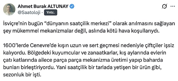 İsviçre neden saat devi?