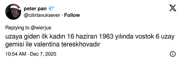 Hatta uzay tarihi...