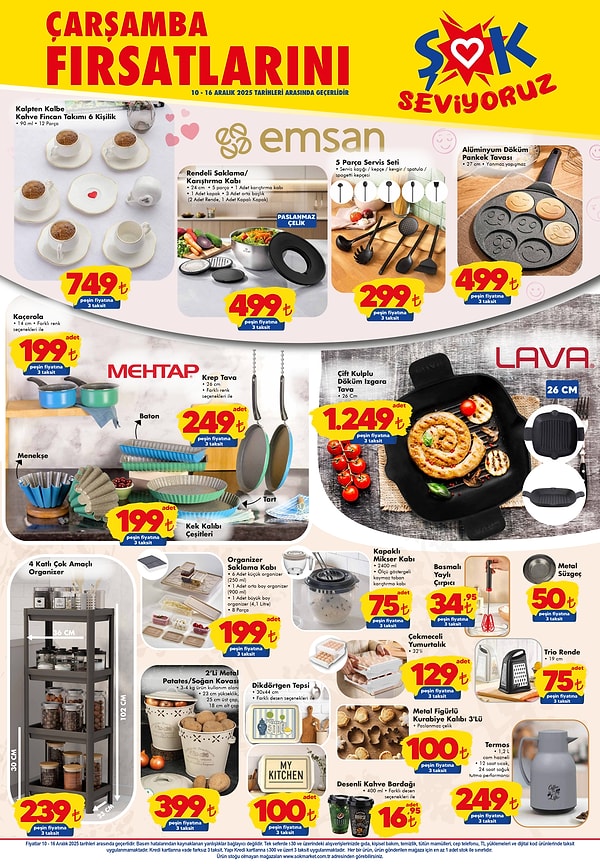 Emsan Kalpten Kalbe 6 Kişilik Kahve Fincan Takımı 749 TL